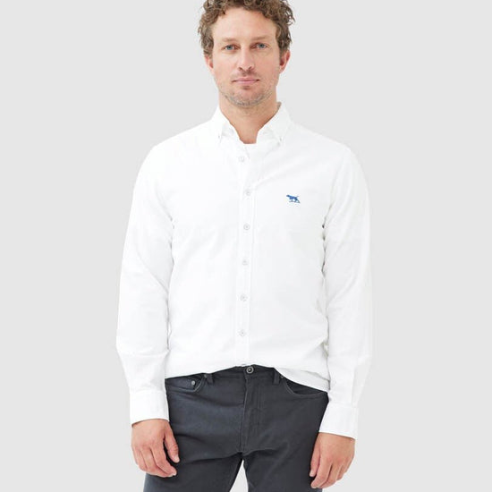Young Ideas & Henmores -Gunn Oxford Shirt -Arctic -M
