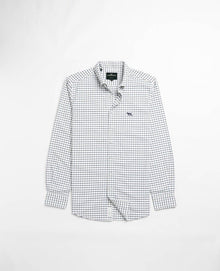 Young Ideas & Henmores -Gunn Oxford Valley Check Shirt -Marine -M