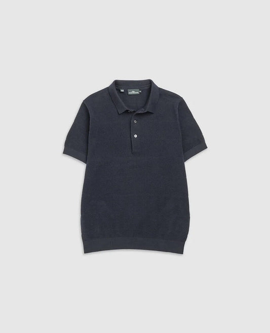 Young Ideas & Henmores - Masons Flat Polo Shirt - Midnight - S