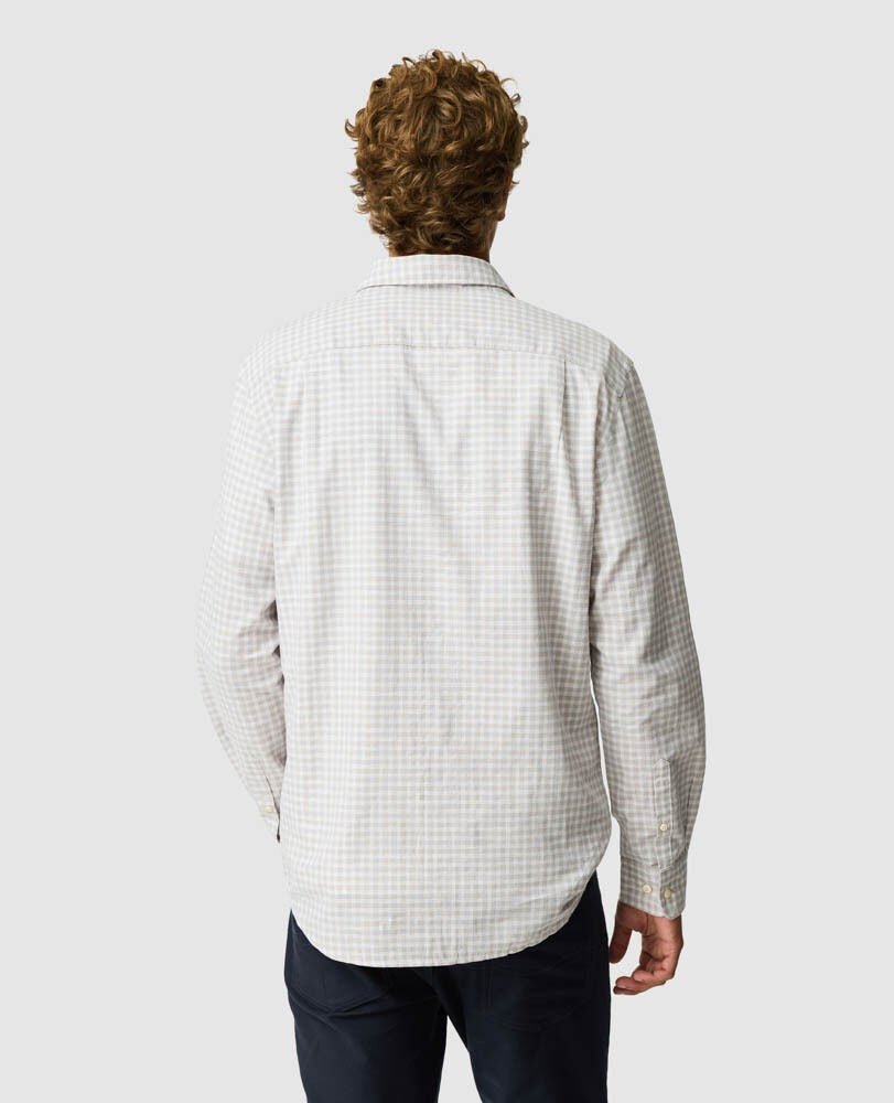 Young Ideas & Henmores -Mckerrow Sports Fit Shirt -Oat -L