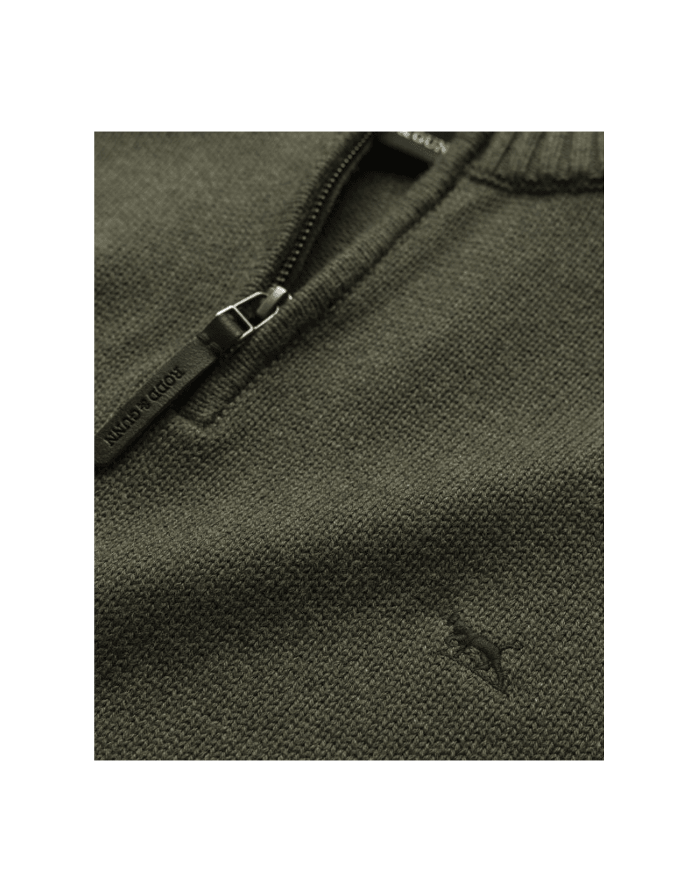 Young Ideas/Henmores - Merrick Bay Cotton 1/4 Zip Jumper - Indigo - M