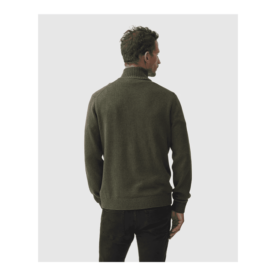 Young Ideas/Henmores - Merrick Bay Cotton 1/4 Zip Jumper - Indigo - M