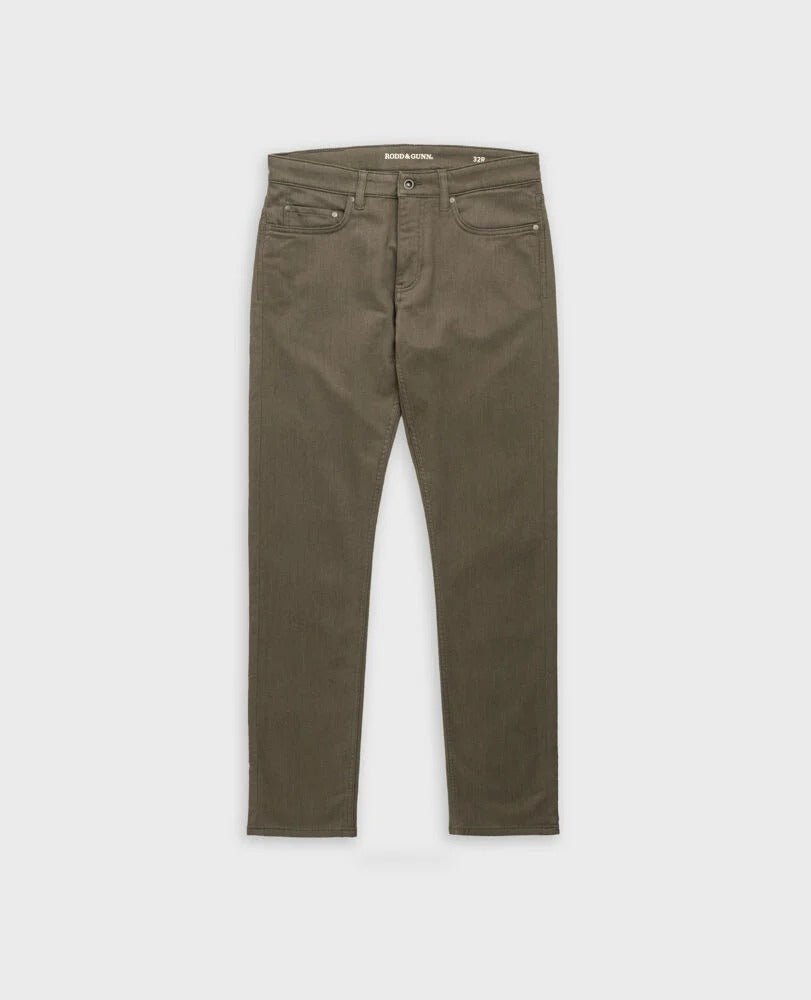 Young Ideas & Henmores -Motion Melange Straight Fit Jeans -Nutmeg Brown -34/32