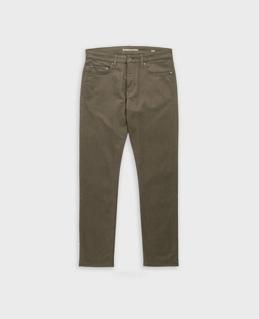 Young Ideas & Henmores -Motion Melange Straight Fit Jeans -Nutmeg Brown -34/32