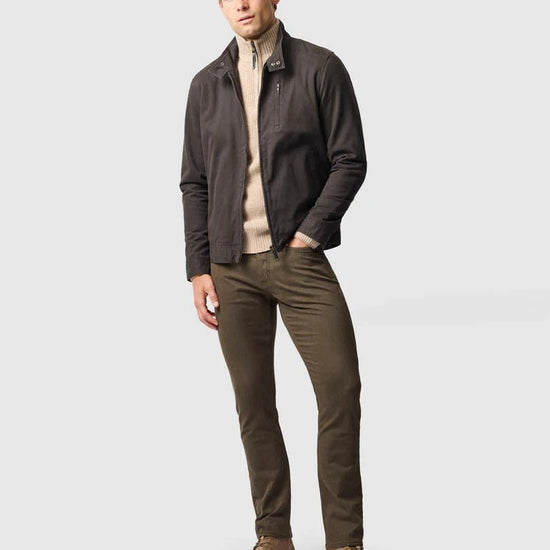 Young Ideas & Henmores -Motion Melange Straight Fit Jeans -Nutmeg Brown -34/32