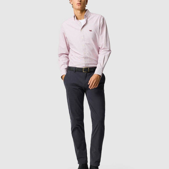 Young Ideas & Henmores -Oxford Crossing Shirt -Poppy -L