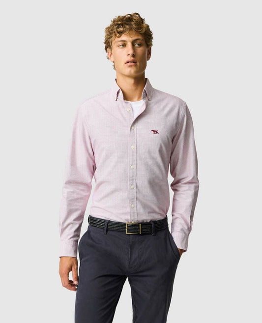 Young Ideas & Henmores -Oxford Crossing Shirt -Poppy -L