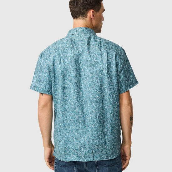 Young Ideas & Henmores - Whitlaker Short Sleeve Shirt - Bluestone - M