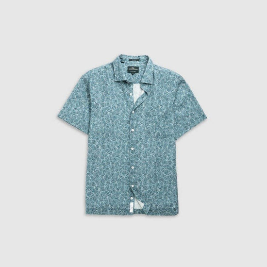 Young Ideas & Henmores - Whitlaker Short Sleeve Shirt - Bluestone - M
