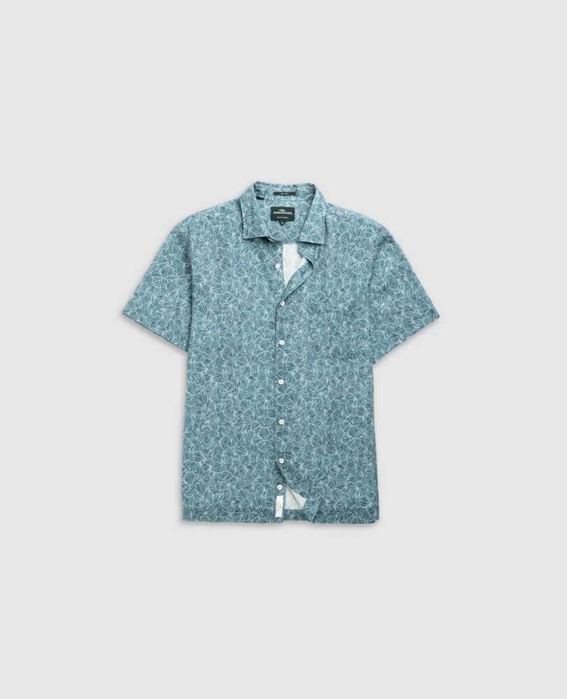 Young Ideas & Henmores - Whitlaker Short Sleeve Shirt - Bluestone - M