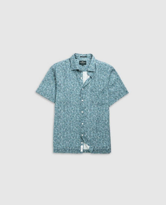 Young Ideas & Henmores - Whitlaker Short Sleeve Shirt - Bluestone - M