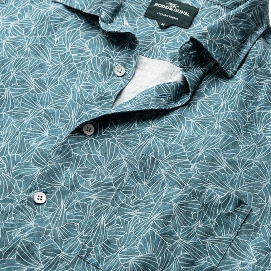 Young Ideas & Henmores - Whitlaker Short Sleeve Shirt - Bluestone - M
