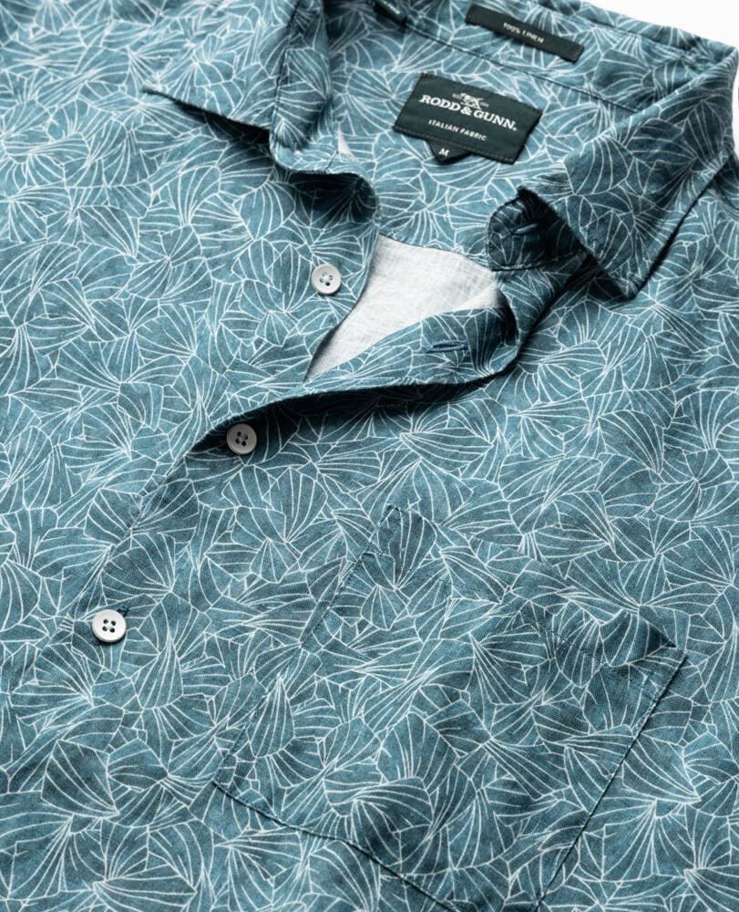 Young Ideas & Henmores - Whitlaker Short Sleeve Shirt - Bluestone - M