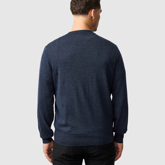 Young Ideas & Henmores -York Bay Crew Neck Jumper -Tobacco -M