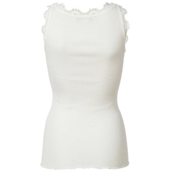 Young Ideas/Henmores - Babette Round Neck Lace Vest Top - 010 Black - S