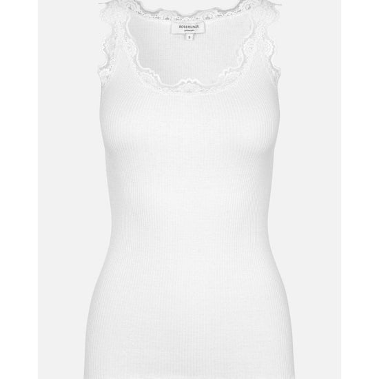 Young Ideas/Henmores - Babette Round Neck Lace Vest Top - 010 Black - S