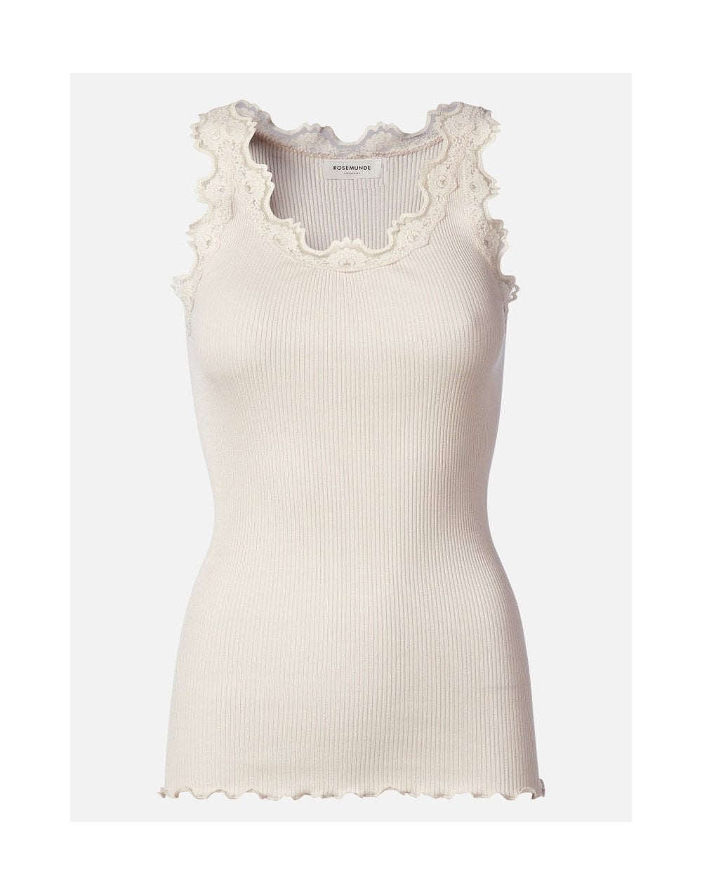 Young Ideas/Henmores - Babette Round Neck Lace Vest Top - 010 Black - S