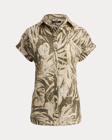 Woven Cap Sleeve Shirt
