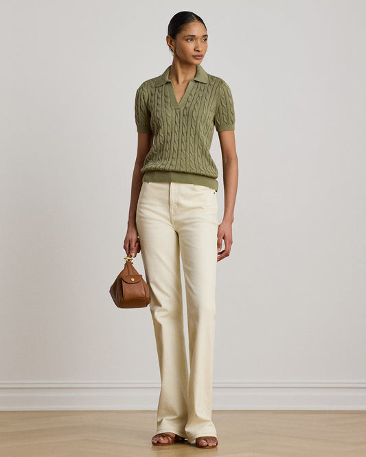 Ribbed Boat Neck Knit