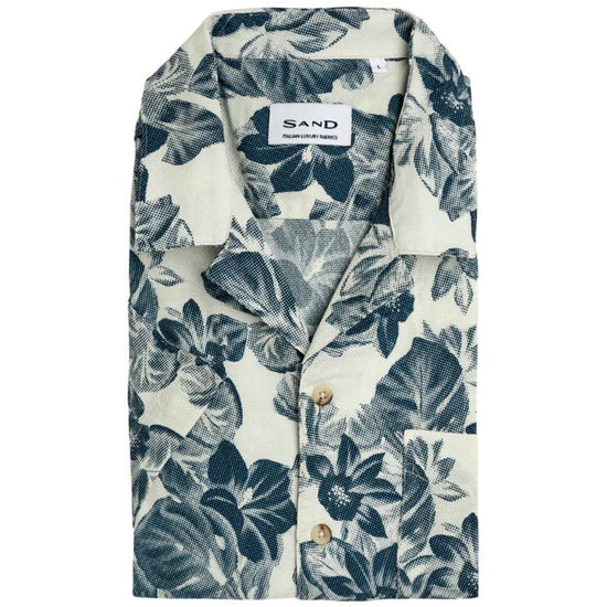 Young Ideas/Henmores - Chad Large Floral Short Sleeve Shirt - 950 Blue - M