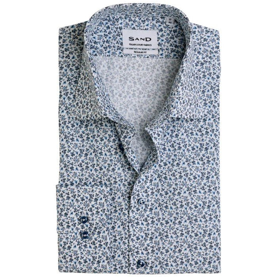 Young Ideas/Henmores - State N Ditsy Floral Shirt - 900 Navy Print - M
