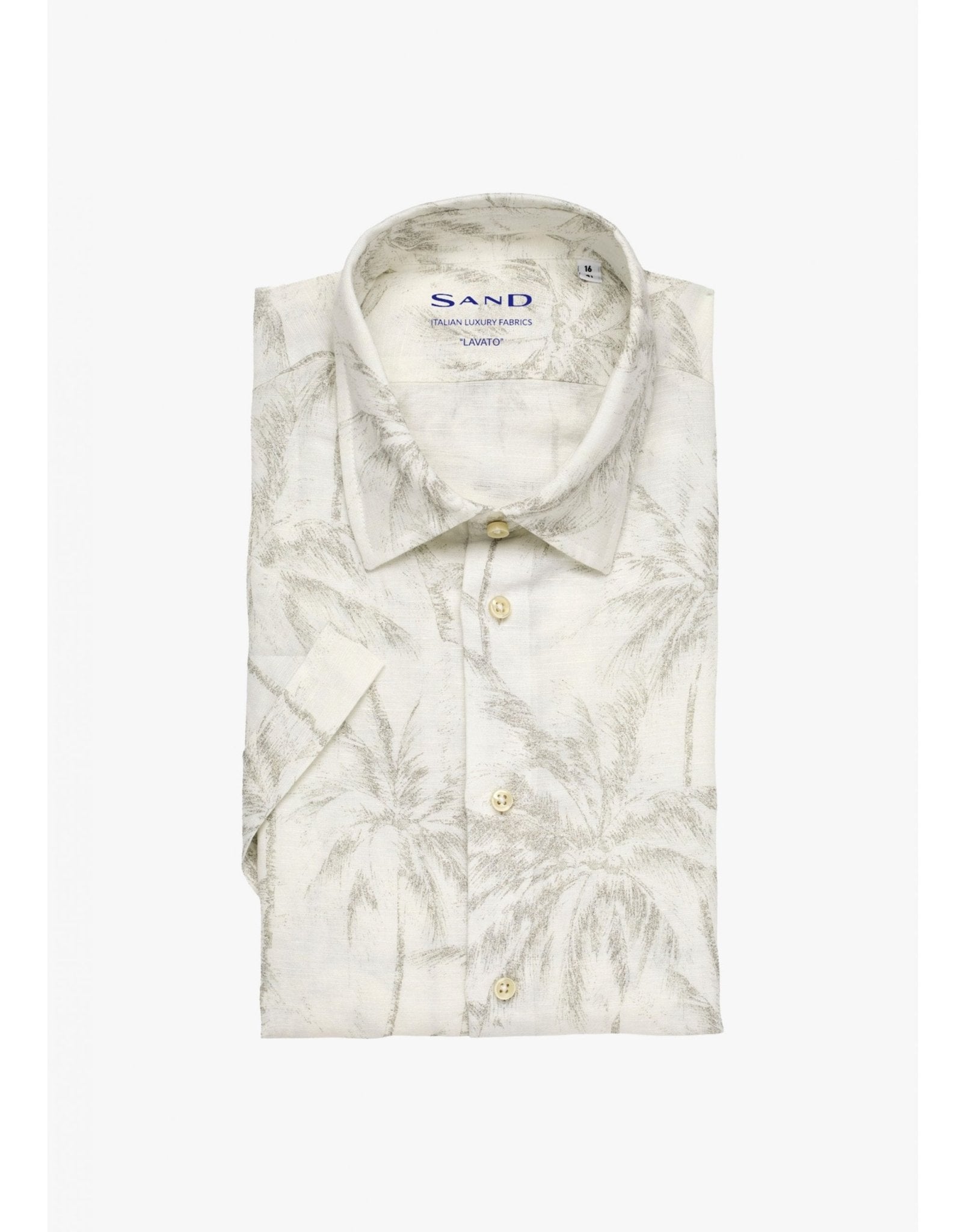 Young Ideas/Henmores - State Soft Linen Short Sleeve Shirt - 500 Blue - 39