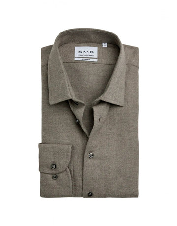 Young Ideas/Henmores - State Soft Long Sleeve Flannel Shirt - 230 Biscuit - 39