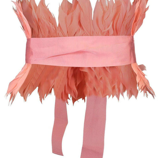 Young Ideas/Henmores - Pink Light Feather Ribbon Belt - 22 Pink - OS