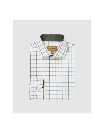 Young Ideas/Henmores - Baconsthorpe Tailored Shirt - 6684 Woodland Check - 15.5