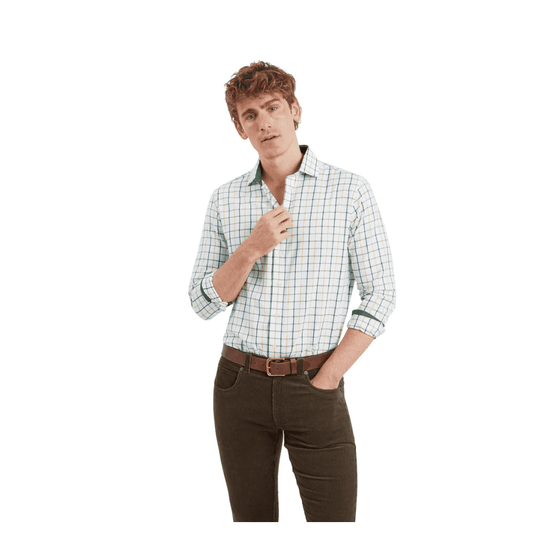 Young Ideas/Henmores - Baconsthorpe Tailored Shirt - 6684 Woodland Check - 15.5