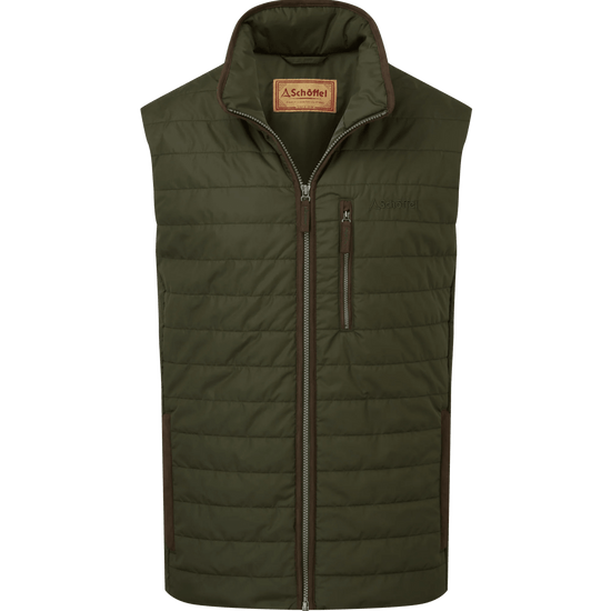 Young Ideas & Henmores -Brora Padded Gilet -6045 Forest -42