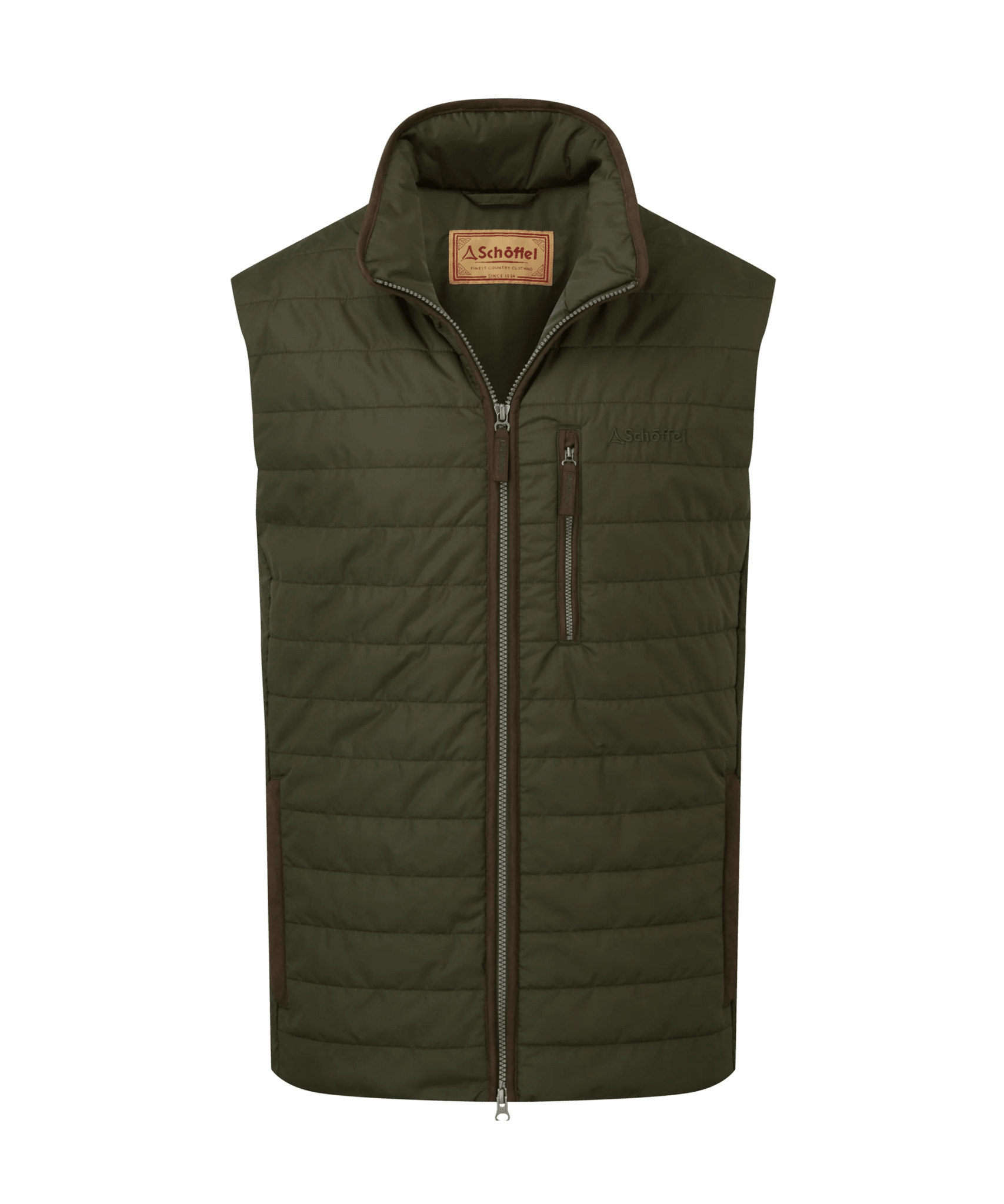 Young Ideas & Henmores -Brora Padded Gilet -6045 Forest -42