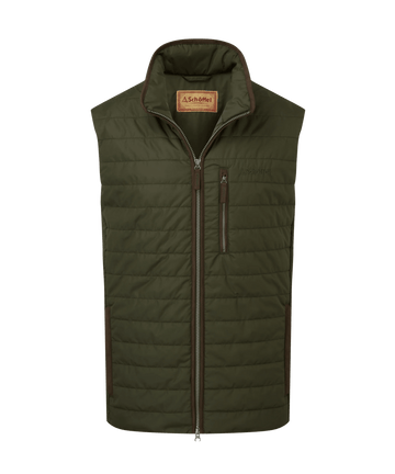 Young Ideas & Henmores -Brora Padded Gilet -6045 Forest -42