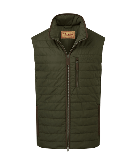 Young Ideas & Henmores -Brora Padded Gilet -6045 Forest -42