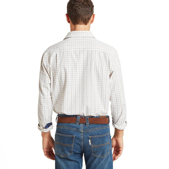 Young Ideas & Henmores -Burnham Tattersall Classic Shirt -8907 Blueberry Tattersall -15