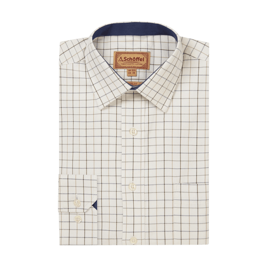 Young Ideas & Henmores -Burnham Tattersall Classic Shirt -8907 Blueberry Tattersall -15