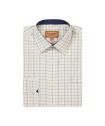 Young Ideas & Henmores -Burnham Tattersall Classic Shirt -8907 Blueberry Tattersall -15