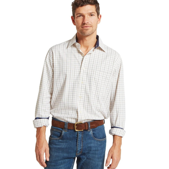 Young Ideas & Henmores -Burnham Tattersall Classic Shirt -8907 Blueberry Tattersall -15