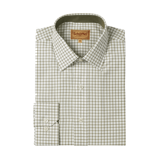 Young Ideas & Henmores -Cambridge Classic Shirt -6670 Olive -15.5