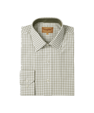 Young Ideas & Henmores -Cambridge Classic Shirt -6670 Olive -15.5