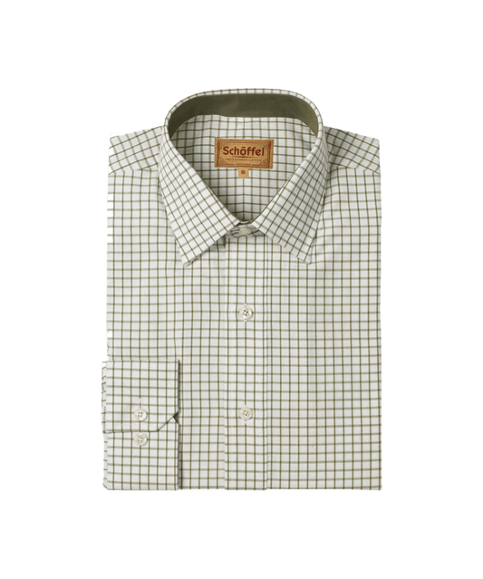 Young Ideas & Henmores -Cambridge Classic Shirt -6670 Olive -15.5