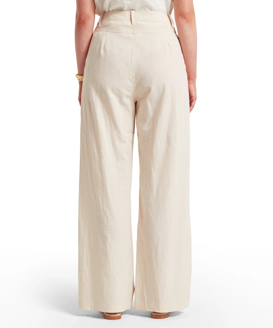 Young Ideas & Henmores - Dahlia Linen Trousers - 4010 Oat - 8