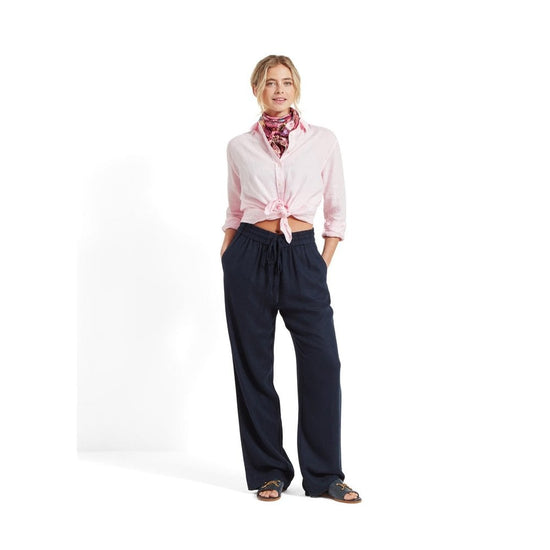 Young Ideas/Henmores - Daphne Linen Trousers - 8880 Navy - 8