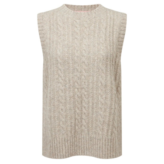 Young Ideas & Henmores -Evie Sleeveless Jumper -1613 Cobblestone -10