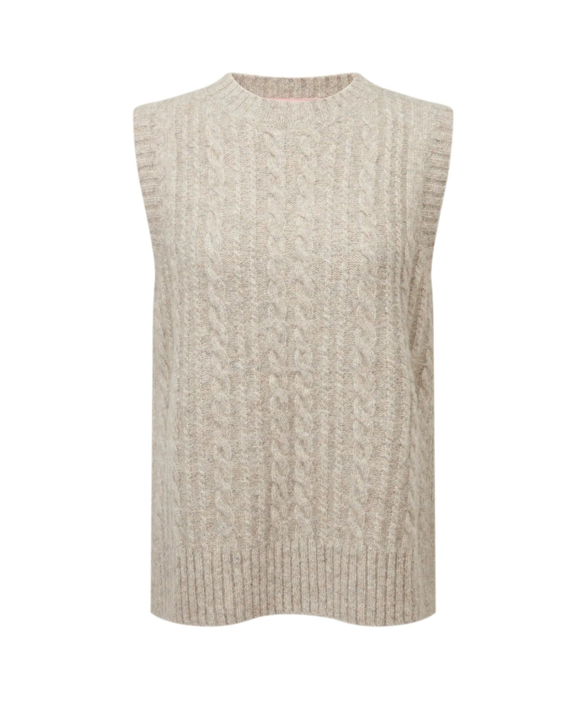 Young Ideas & Henmores -Evie Sleeveless Jumper -1613 Cobblestone -10