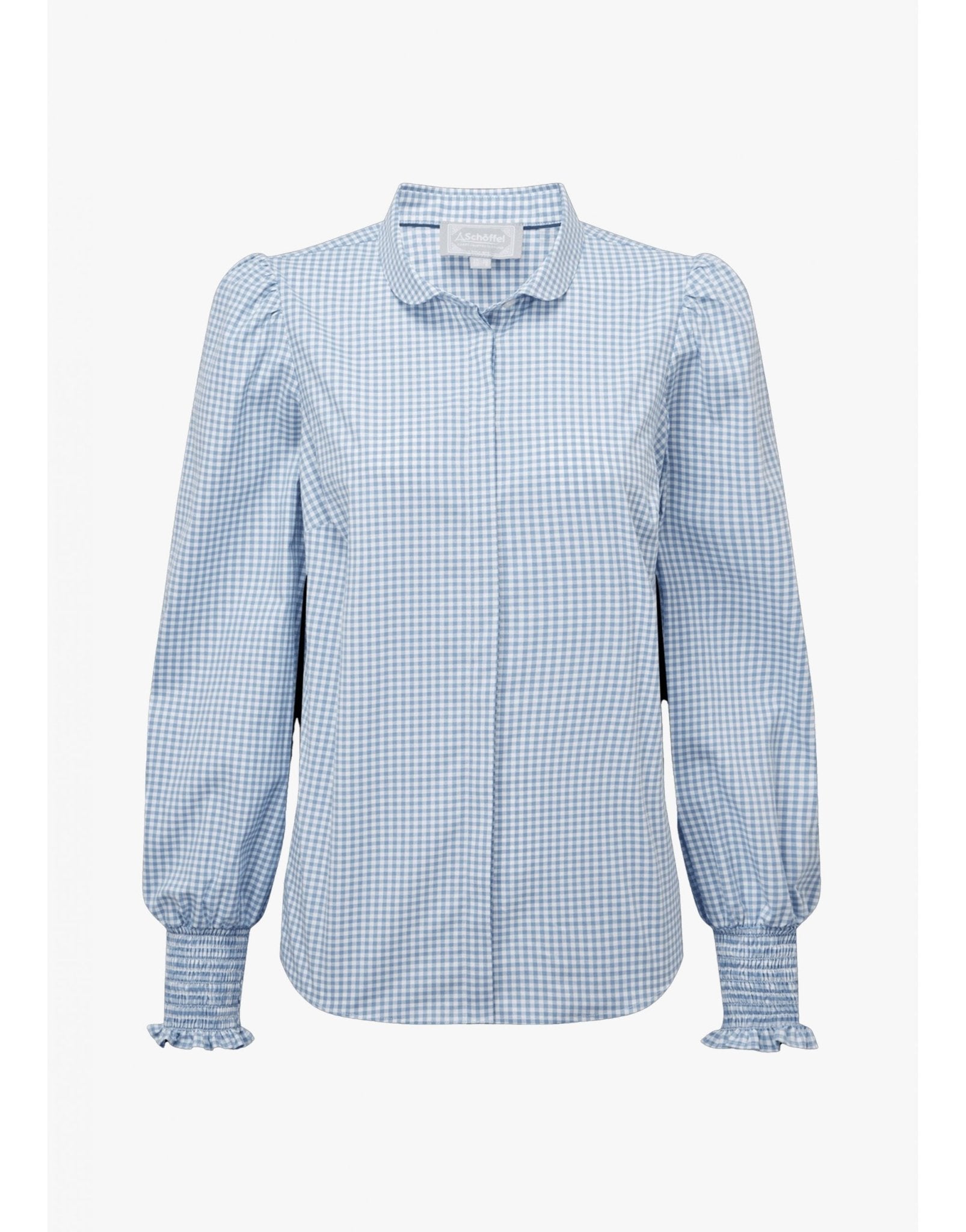 Young Ideas/Henmores - Flora Gingham Shirt - 8254 Denim blue - 8