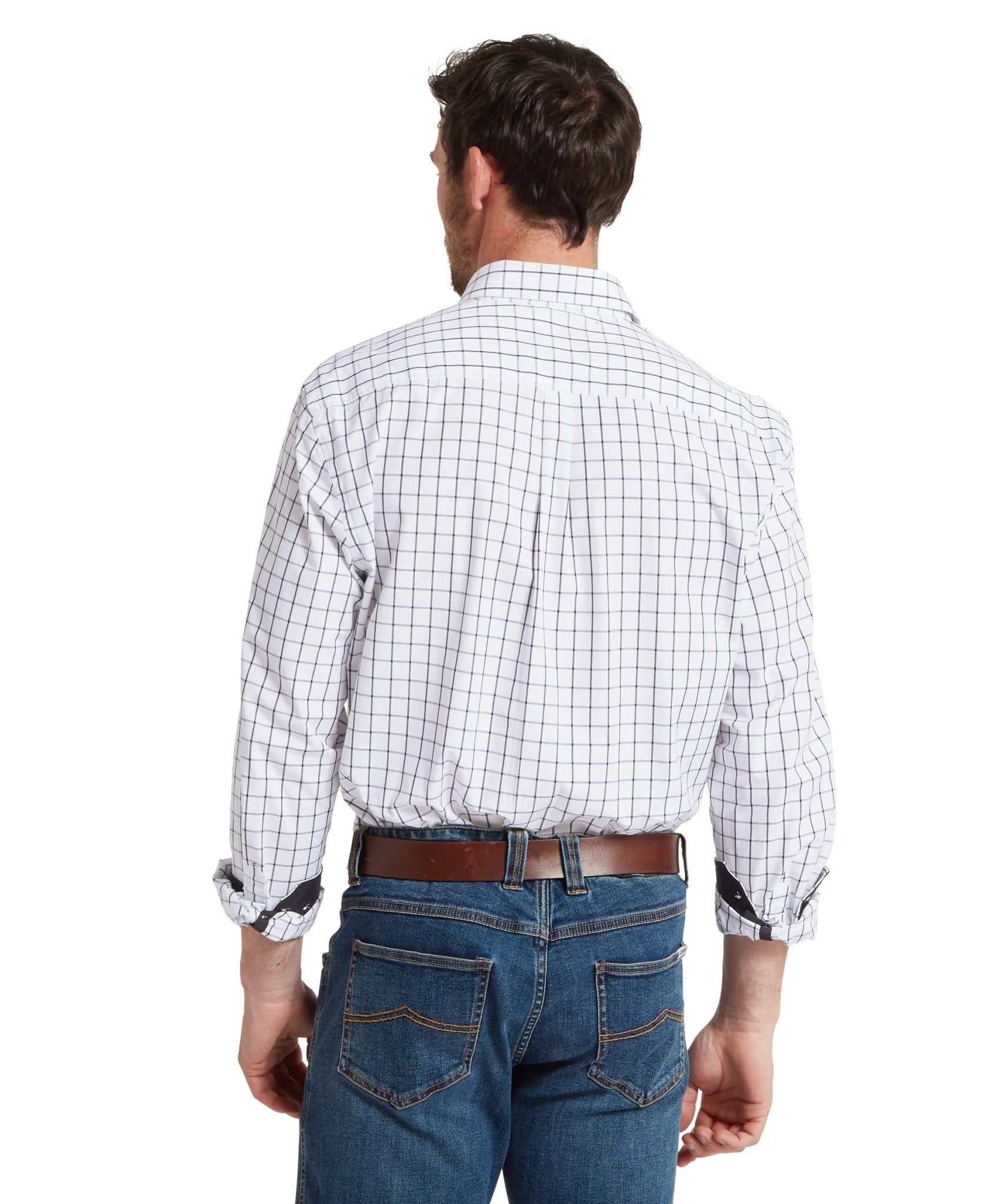 Young Ideas & Henmores -Halesworth Tailored Shirt -8008 Blue Check -15