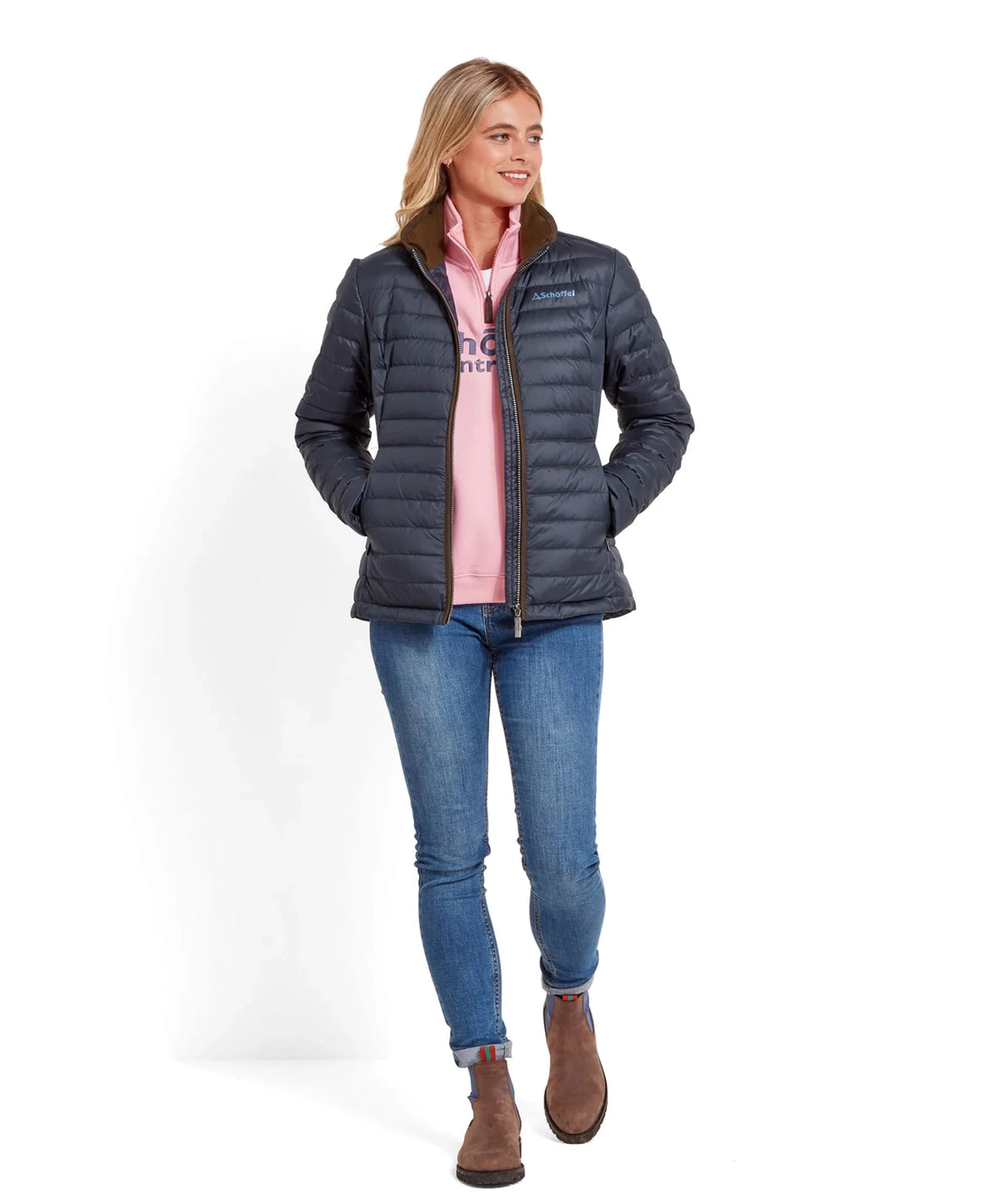 Young Ideas & Henmores -Hambleton Down Jacket -8983 Petrol Blue -10