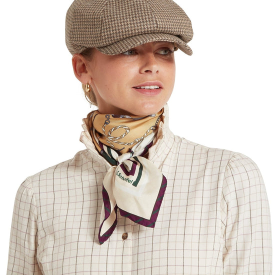 Young Ideas/Henmores - Hathersage Silk Scarf - Bridle Print - OS