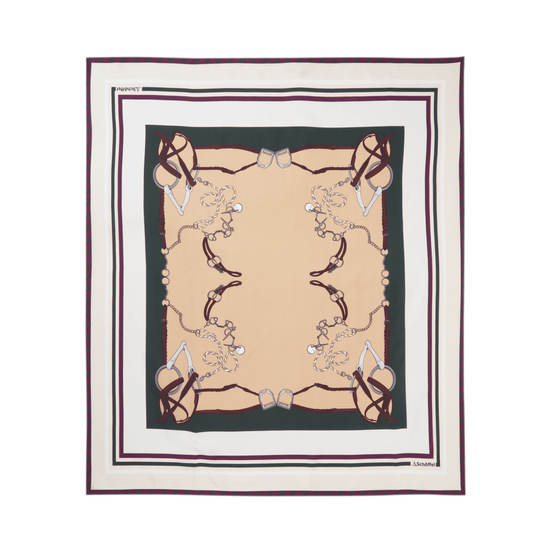 Young Ideas/Henmores - Hathersage Silk Scarf - Bridle Print - OS
